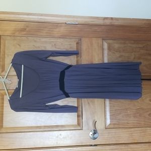 'Velvet' Dark gray dress
